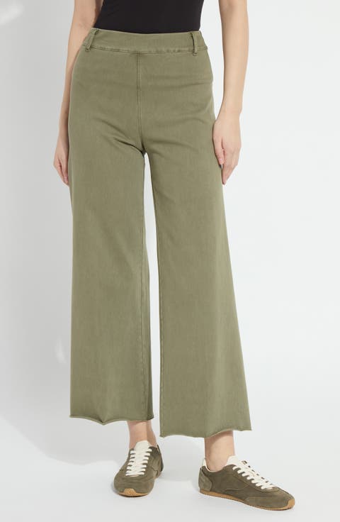 'Lyssentials Erin High Waist Ankle Wide Leg Denim Jeans