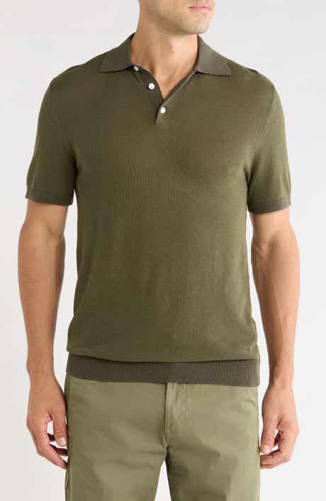 Tonal Stitched Sweater Polo