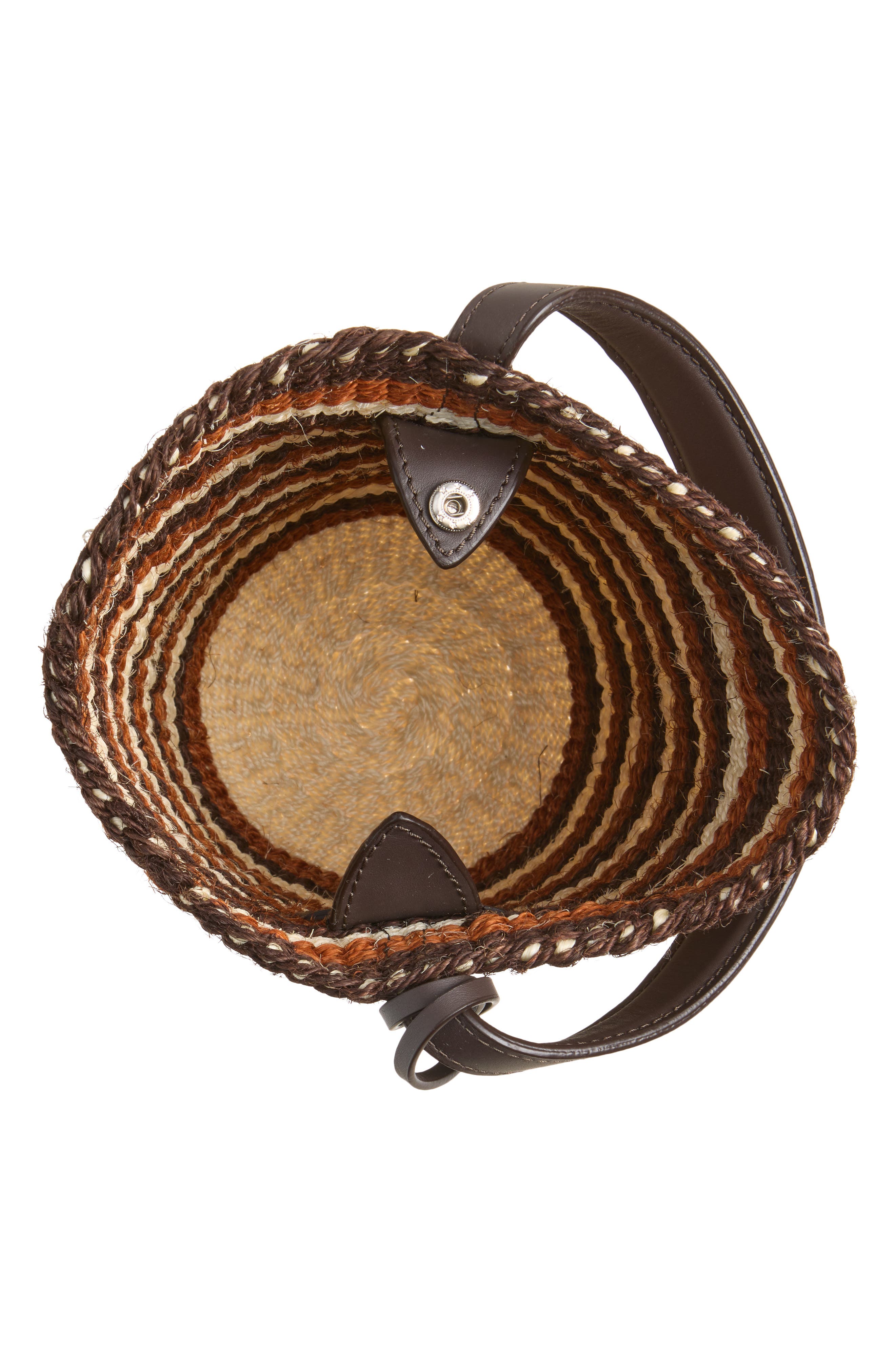 Single Handle Basket Bag, Alternate, color, BROWN MULTI