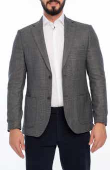 VELLAPAIS Plaid Sport Coat