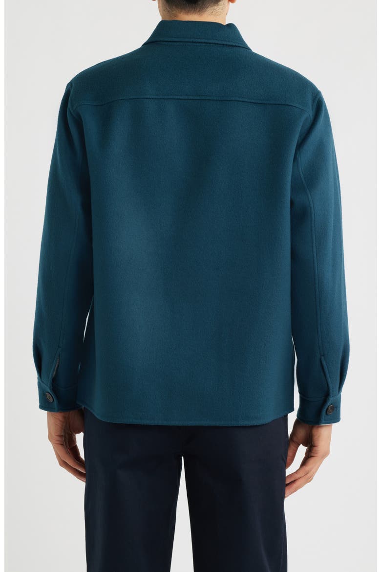 Clyfford Wool & Cashmere Shirt Jacket, Alternate, color, GALAXY
