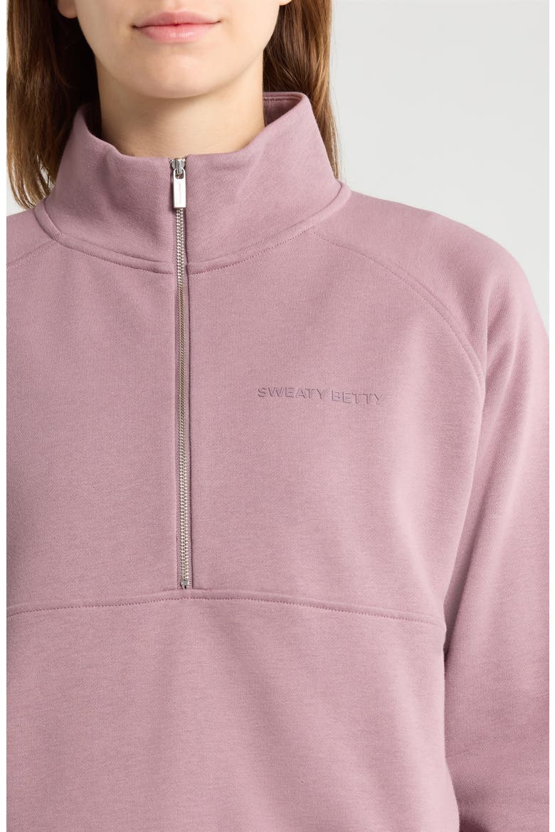 Revive Half Zip Sweatshirt, Alternate, color, DUSKBERRY PURPLE