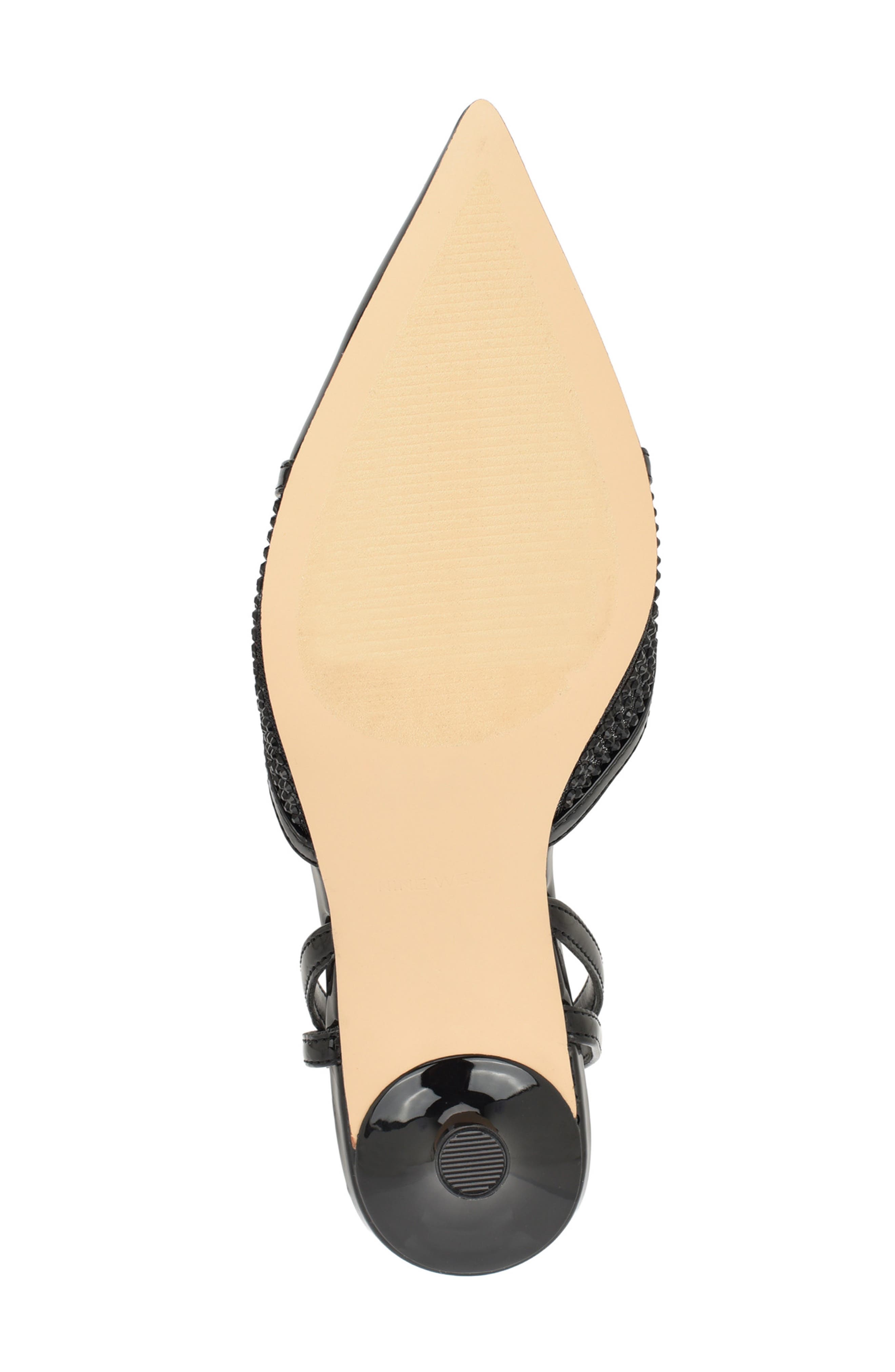 Padell Pointed Toe Slingback Pump, Alternate, color, BLACK