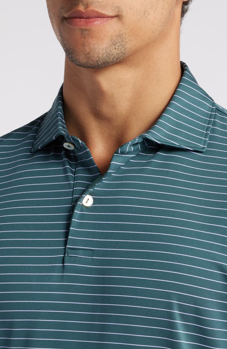Peter Millar Duet Stripe Performance Jersey Polo, Alternate, color, 