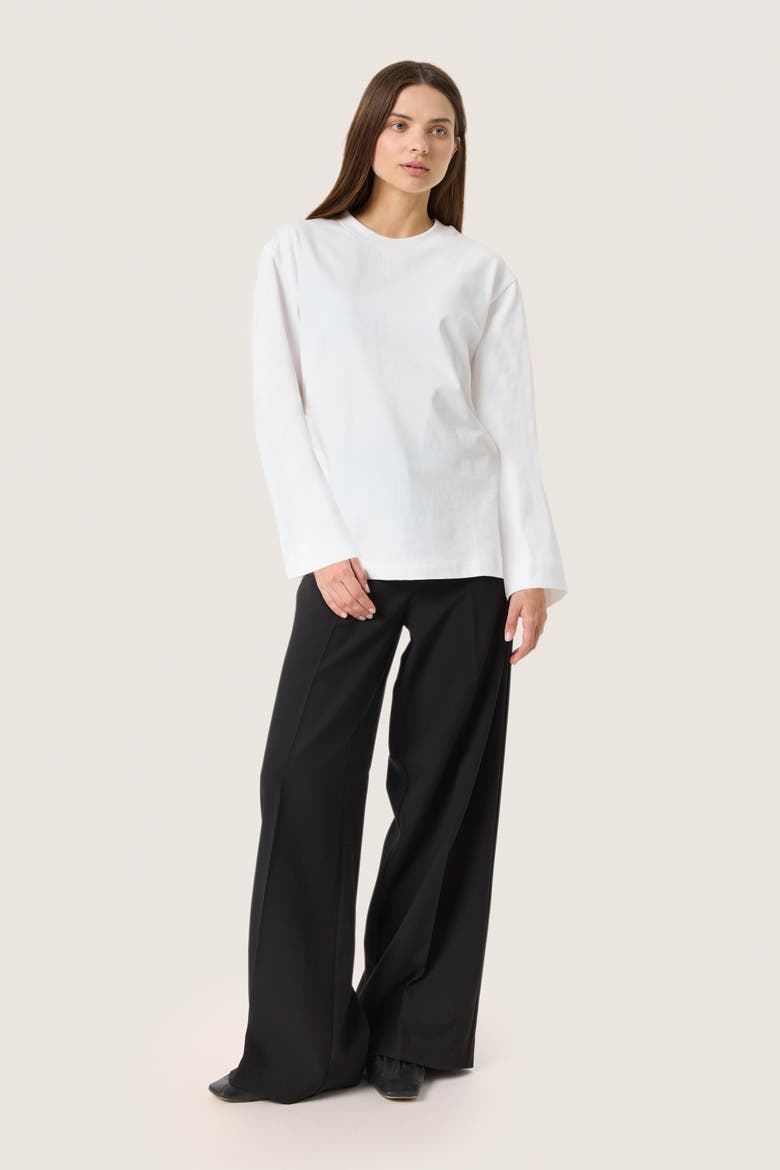 Coreen Long Sleeve A-line Fit T-Shirt, Alternate, color, Broken White