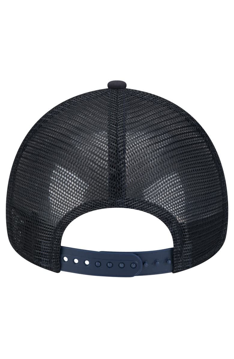 New Era Men's New Era Navy Boston Red Sox 9FORTY A-Frame Trucker Adjustable Hat, Alternate, color, 