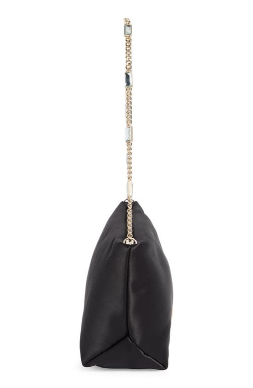 Kate Spade New York Anya Satin Shoulder Bag In Black