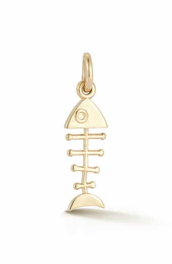Ember Fine Jewelry 14K Gold Fishbone Charm