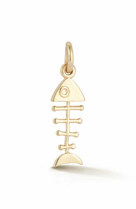 Ember Fine Jewelry 14K Gold Fishbone Charm