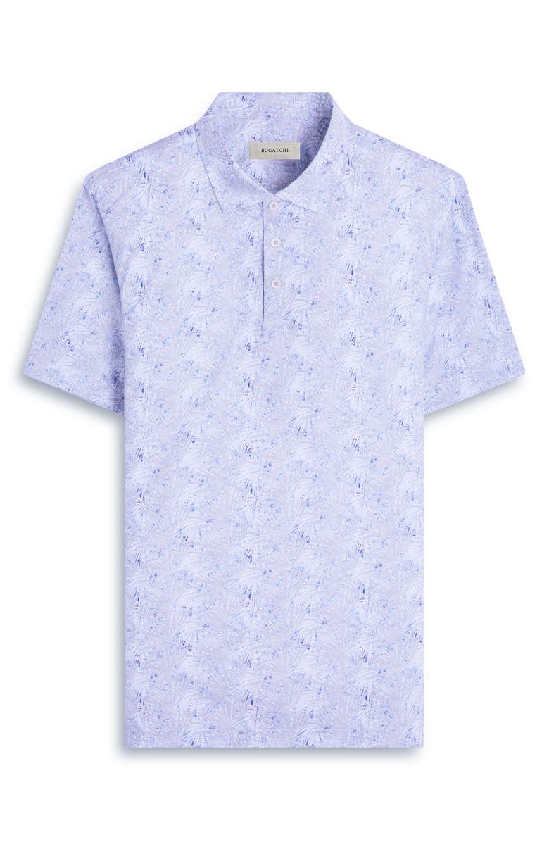 Bugatchi Victor OoohCotton<sup>®</sup> Leaf Print Polo, Alternate, color, Sand