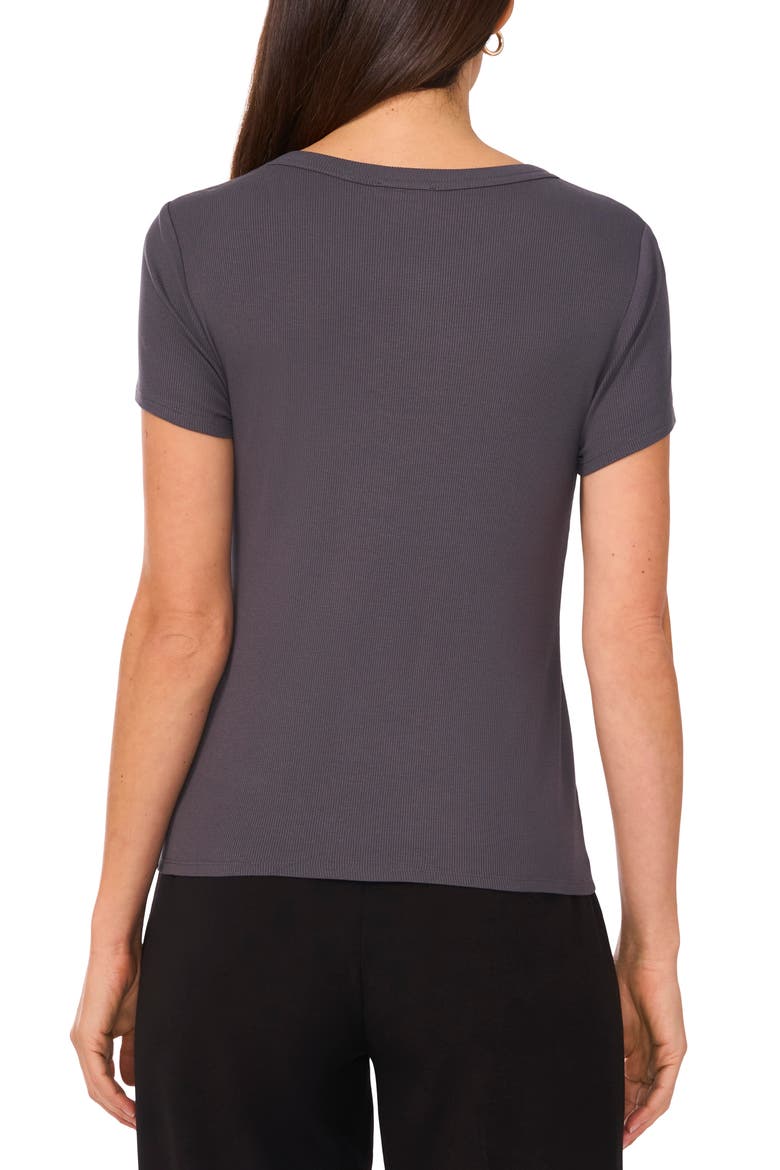 Rib Knit Jersey T-Shirt, Alternate, color, MAGNET