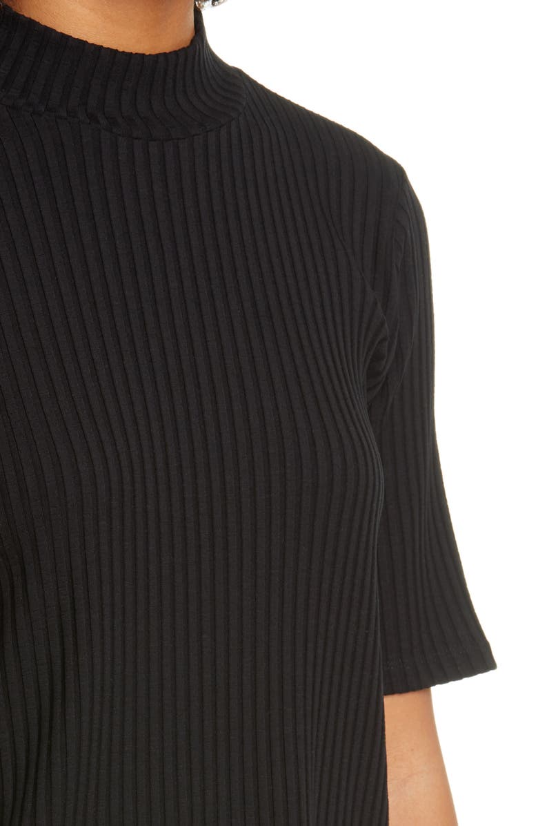 Eileen Fisher Rib Knit Mock Neck Top, Alternate, color, 