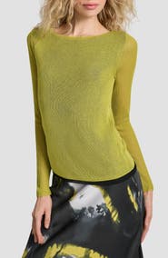 DKNY Double Layer Boat Neck Sweater