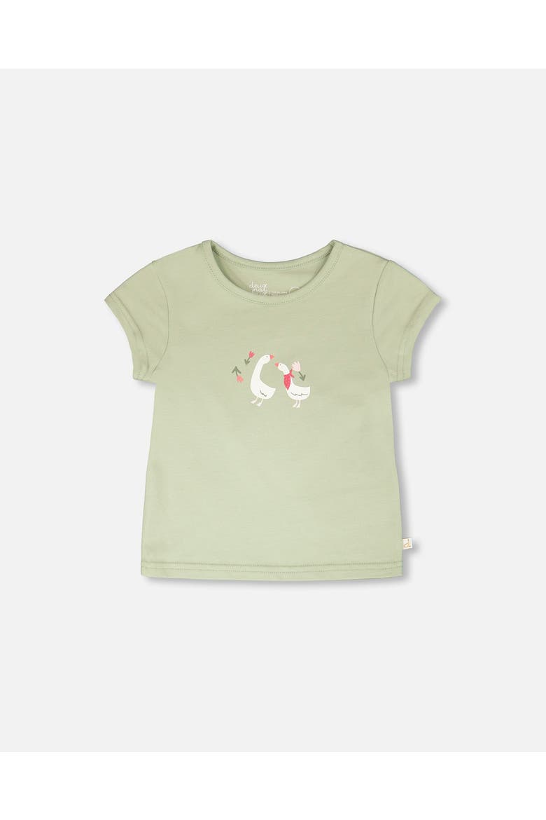 Organic Cotton Jersey Short Sleeve T-Shirt, Main, color, Light Khaki Green