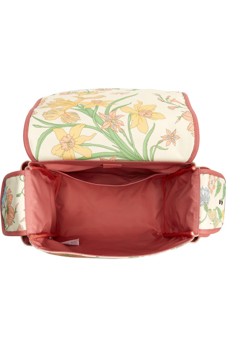 Gucci Logo Floral Print Backpack, Alternate, color,