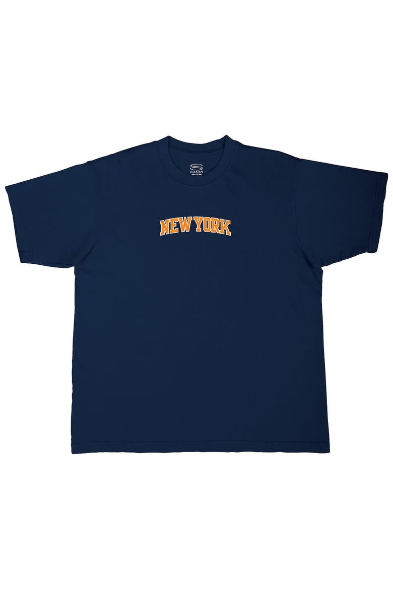Men's Stadium Essentials  Navy New York Knicks Get Back Heavyweight Urban T-Shirt, Alternate, color, Navy