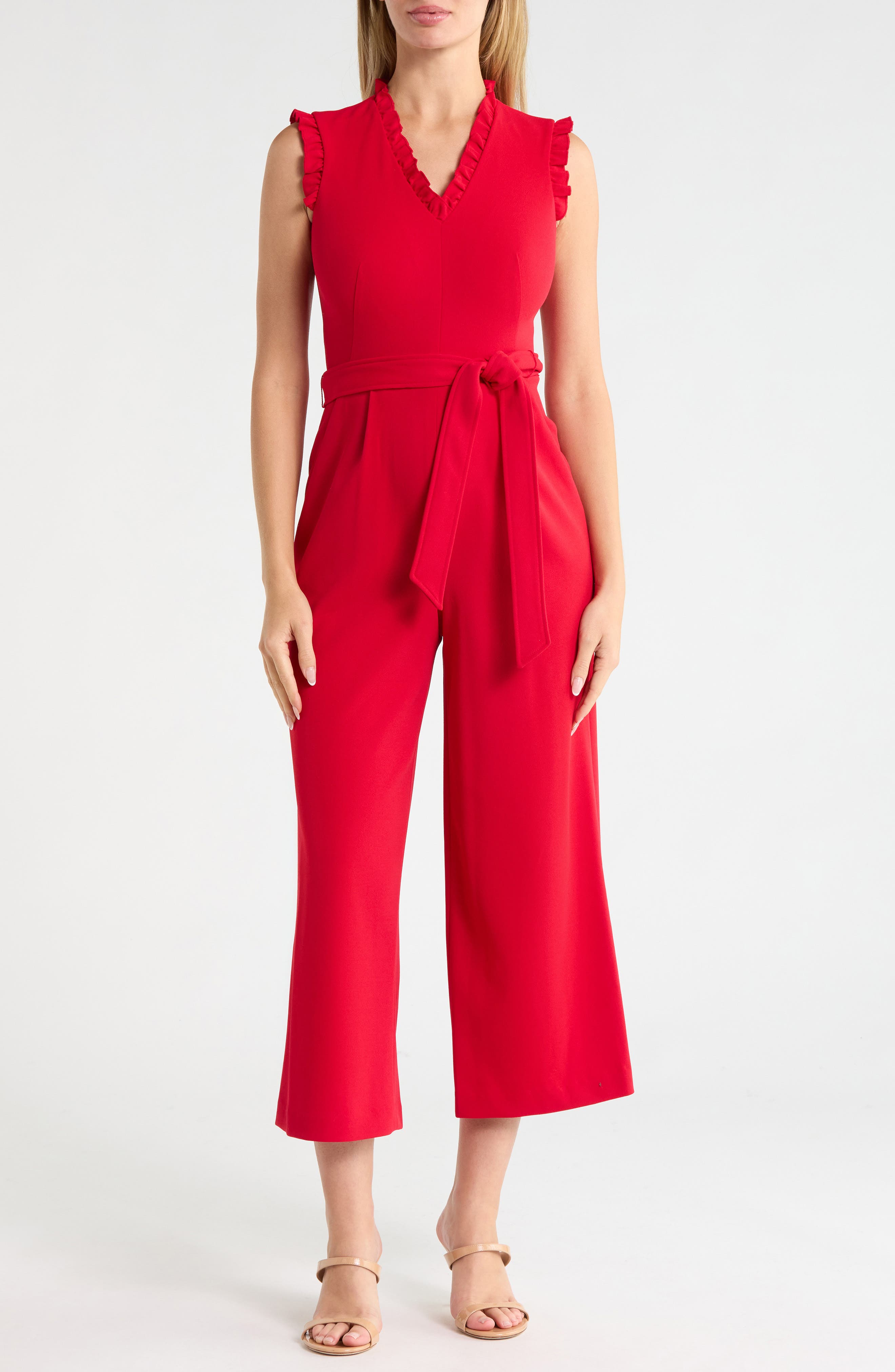 Ruffle Wide Leg Jumpsuit