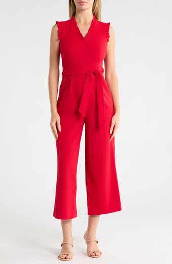 Ruffle Wide Leg Jumpsuit