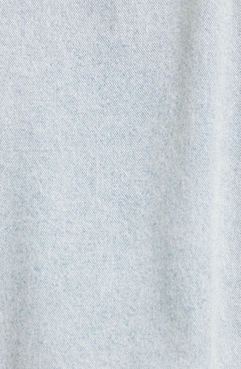 Balenciaga Logo Denim Trucker Jacket, Alternate, color, 