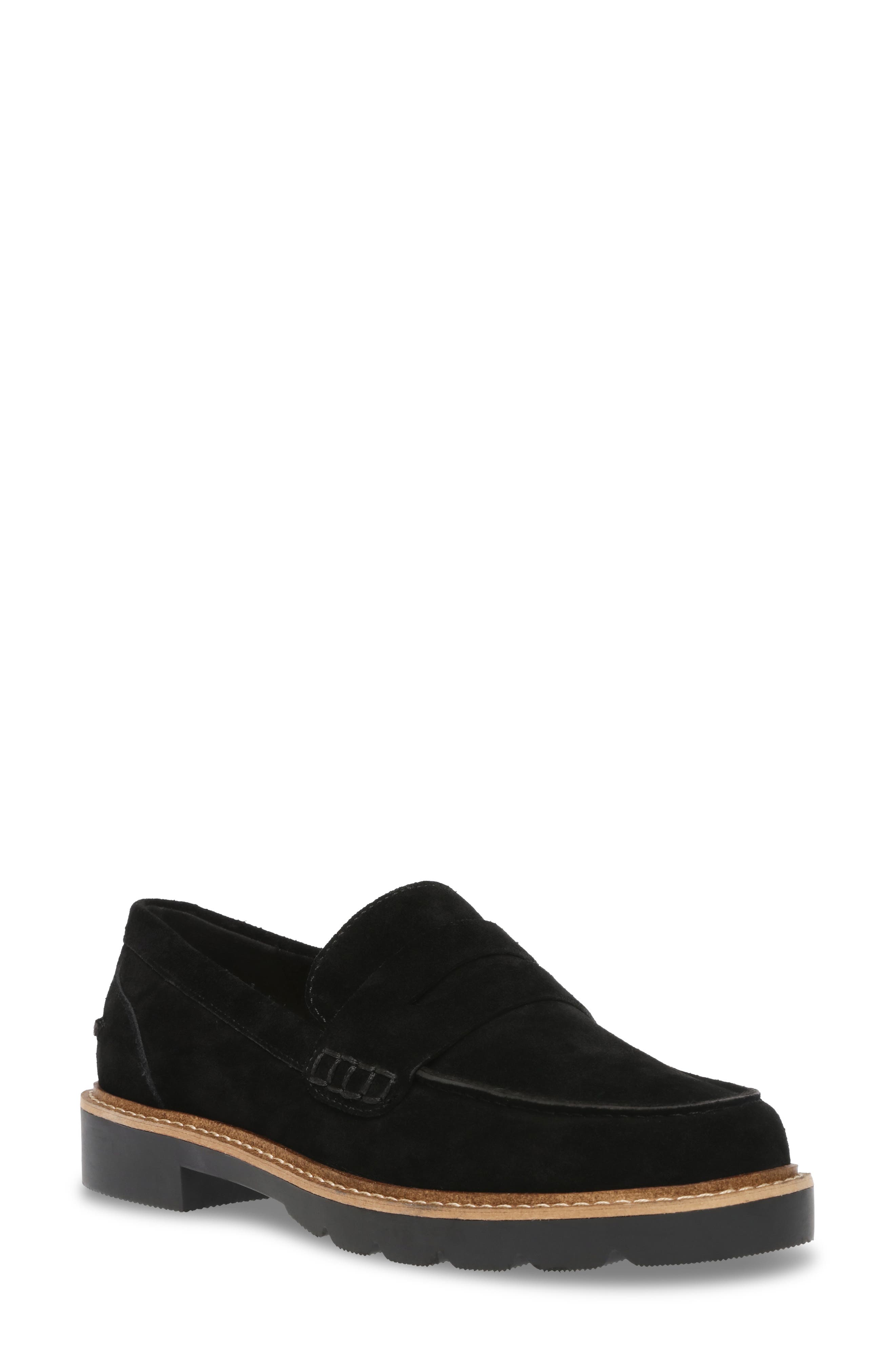 Anne Klein Emmylou Penny Loafer, Main, color, Black