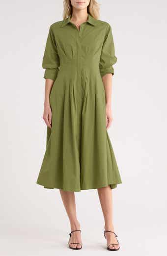 Simkhai Jazz Pintuck Midi Shirtdress