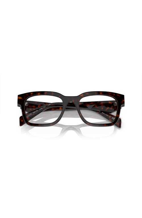 Prada 51mm Rectangle Optical Glasses In Red