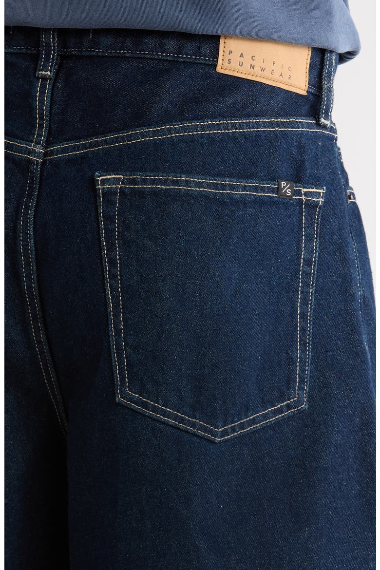 Kashton Extreme Baggy Denim Shorts, Alternate, color, DARK INDIGO