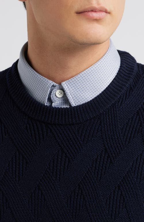 Hugo Boss Boss Elfredo Basketweave Wool Sweater