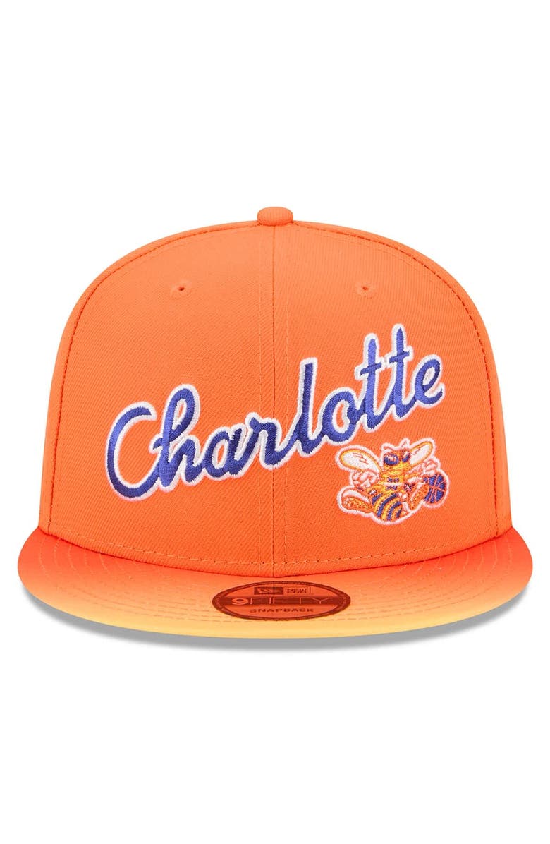 New Era Men's New Era Orange Charlotte Hornets 2025/26 City Edition Alternate 9FIFTY Snapback Hat, Alternate, color, Orange