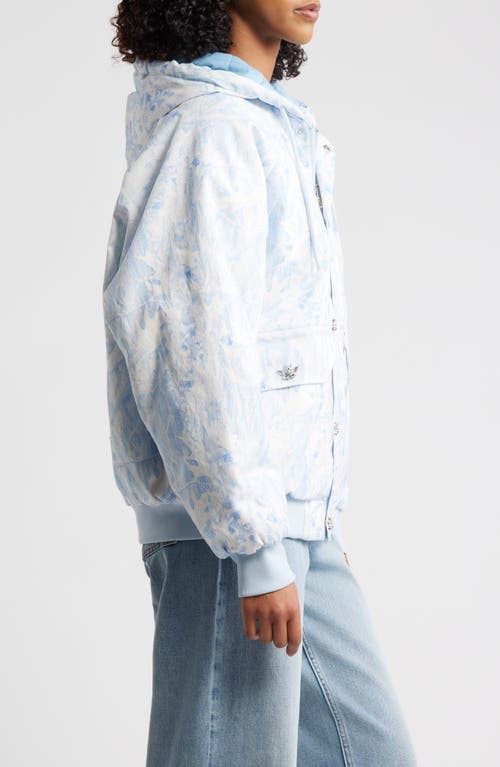 Boys Lie Manhunt Hooded Jacket In Blue