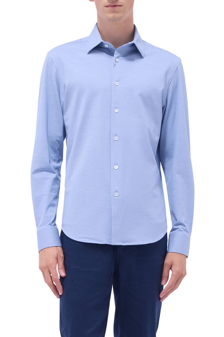 James OoohCotton® Button-Up Shirt, Main, color, CLASSIC BLUE