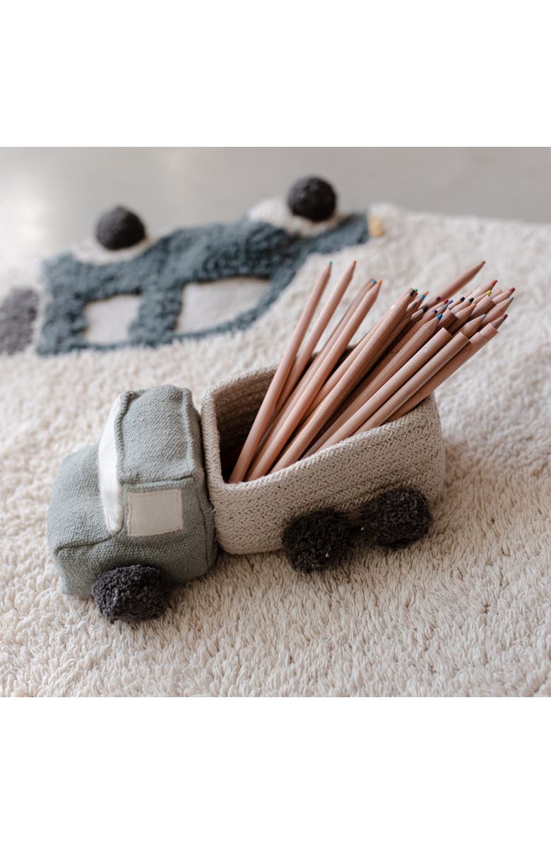 Lorena Canals Set of Mini Baskets Truck, Alternate, color, Blue And Yellow