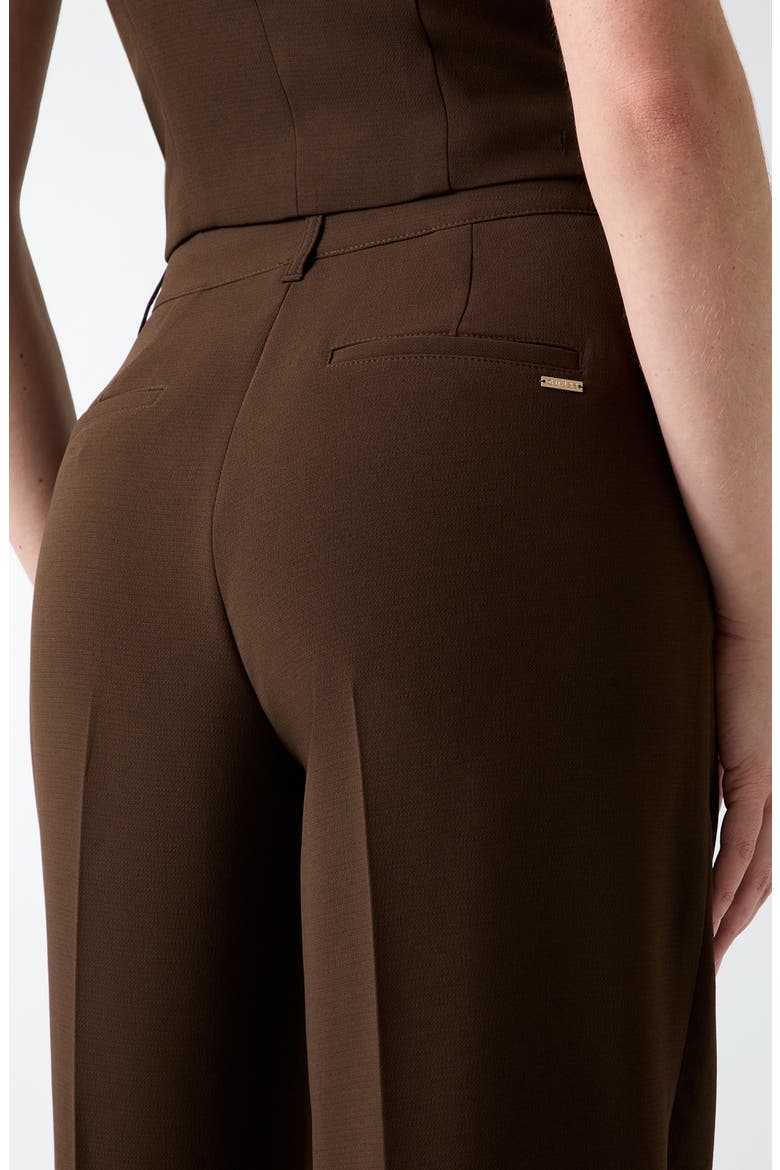 Theoline Perfect Pleated Pants, Alternate, color, BROWN