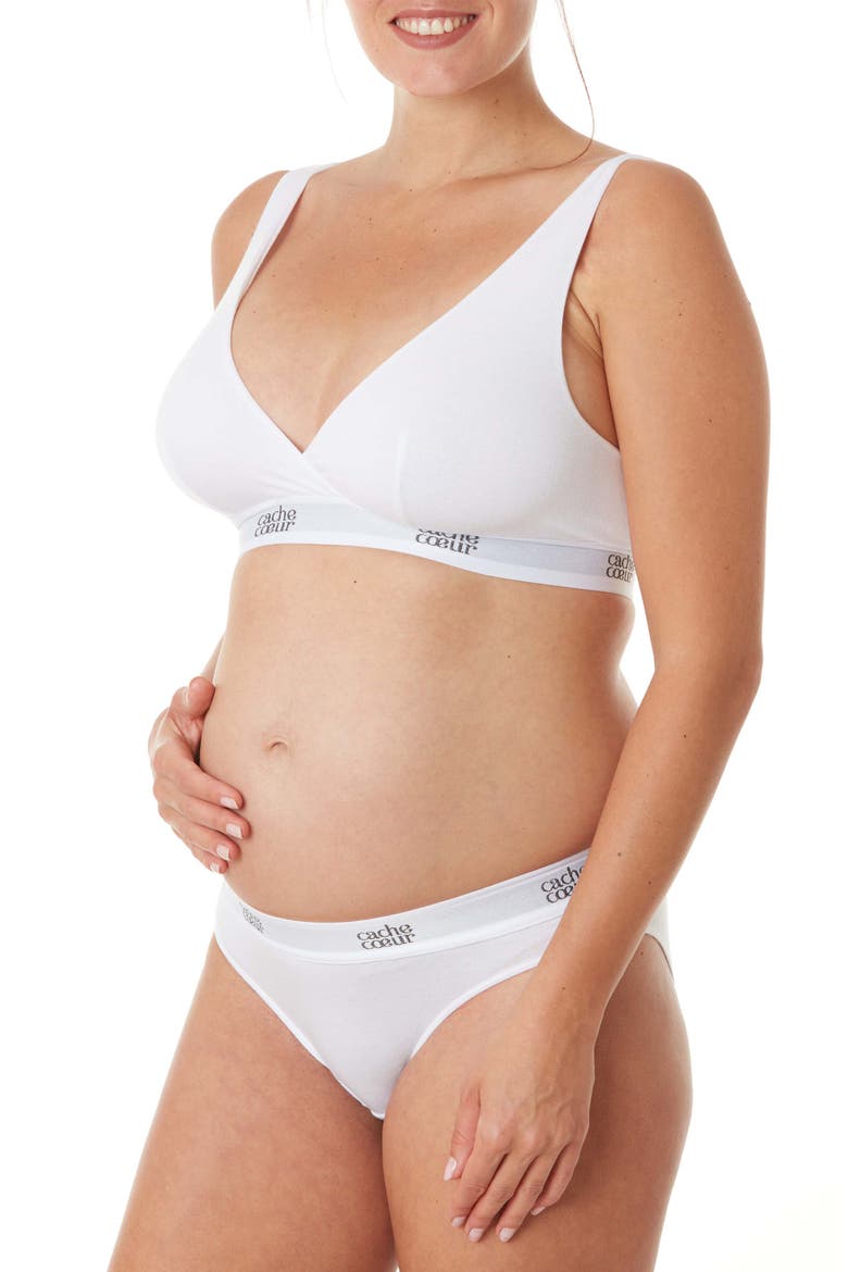 Life Maternity and nursing bra, Alternate, color, WHITE