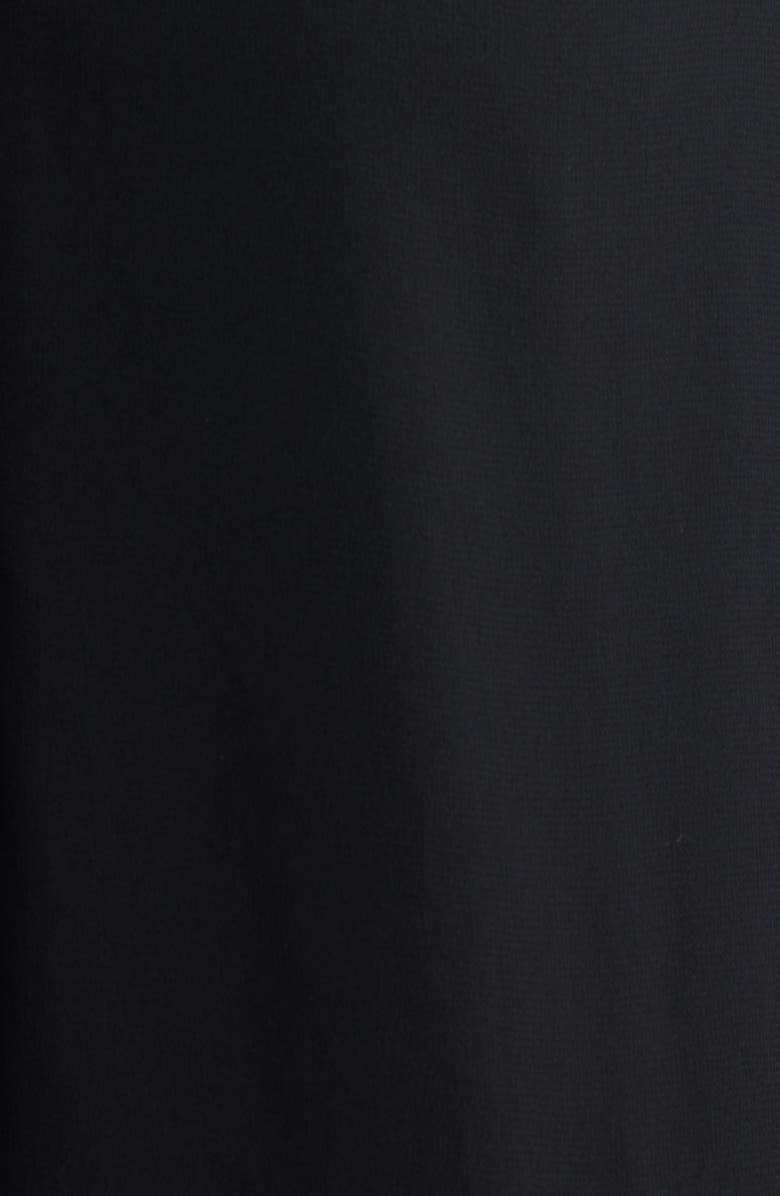 Anne Klein Pleated Chiffon Button-Up Shirt, Alternate, color, Anne Black