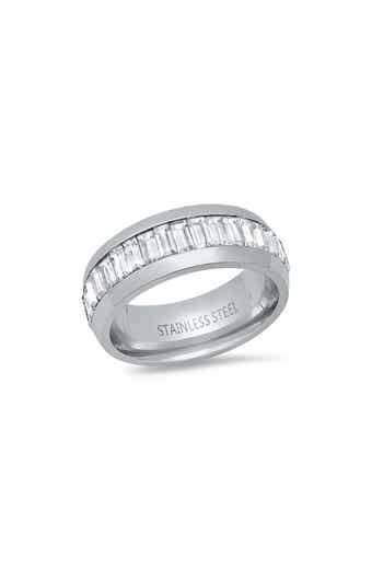 Men's Baguette Simulated Diamond Ring