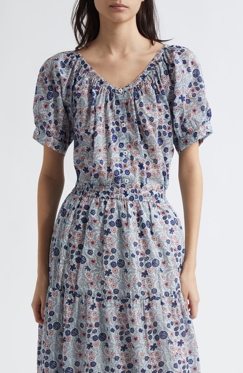 MILLE Naomi Print Puff Sleeve Top, Main, color,