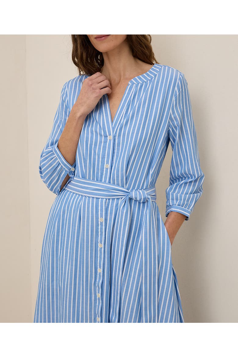Organic Cotton Sunset Lightweight Cotton Easy Dress, Alternate, color, Blue Bondi Stripe