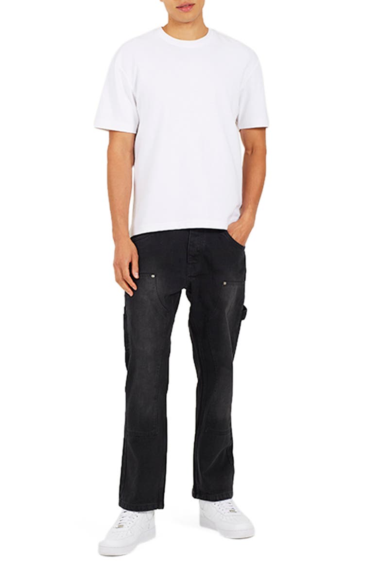 Carpenter Loose Fit Long Denim Jean, Alternate, color, Charcoal