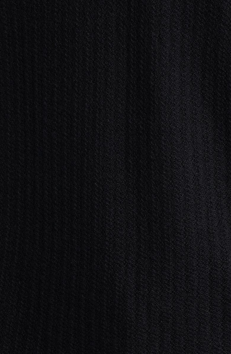 John Varvatos Albano Regular Fit Merino Wool & Silk Rib Henley, Alternate, color, Black