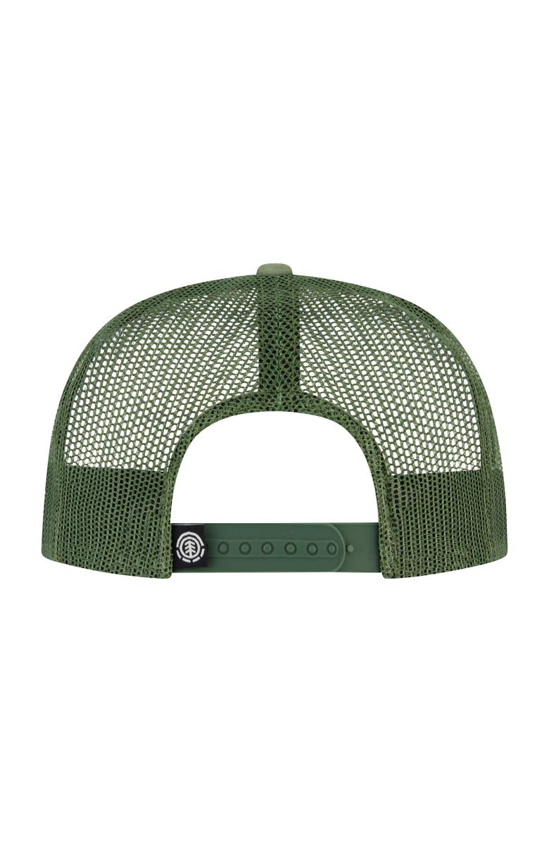 Element Low Profile Mesh Crown Cap with Embroidered Patch Logo, Alternate, color, Olive