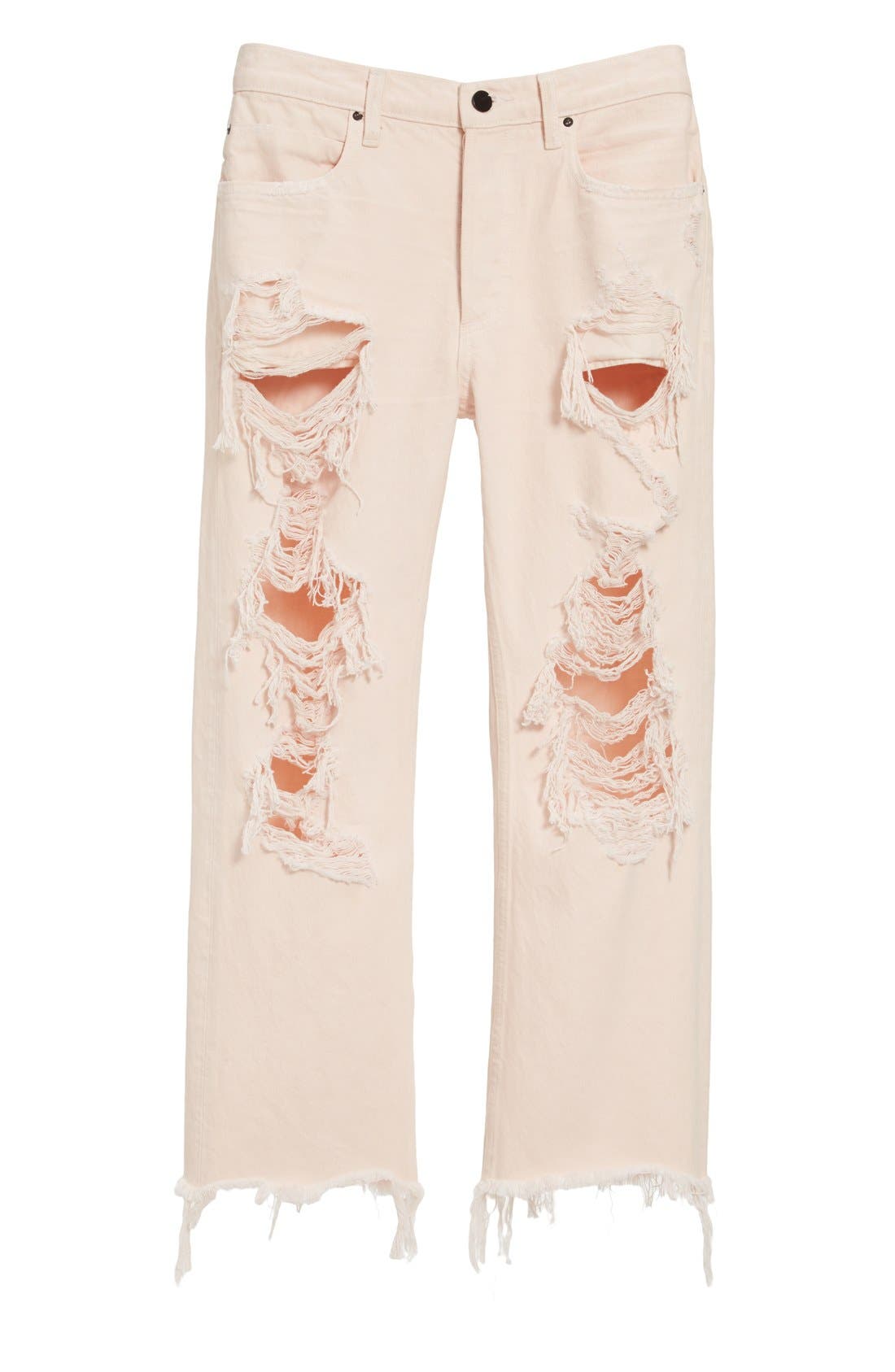 Alexander Wang Ripped Crop Boyfriend Jeans (Women) | Nordstrom