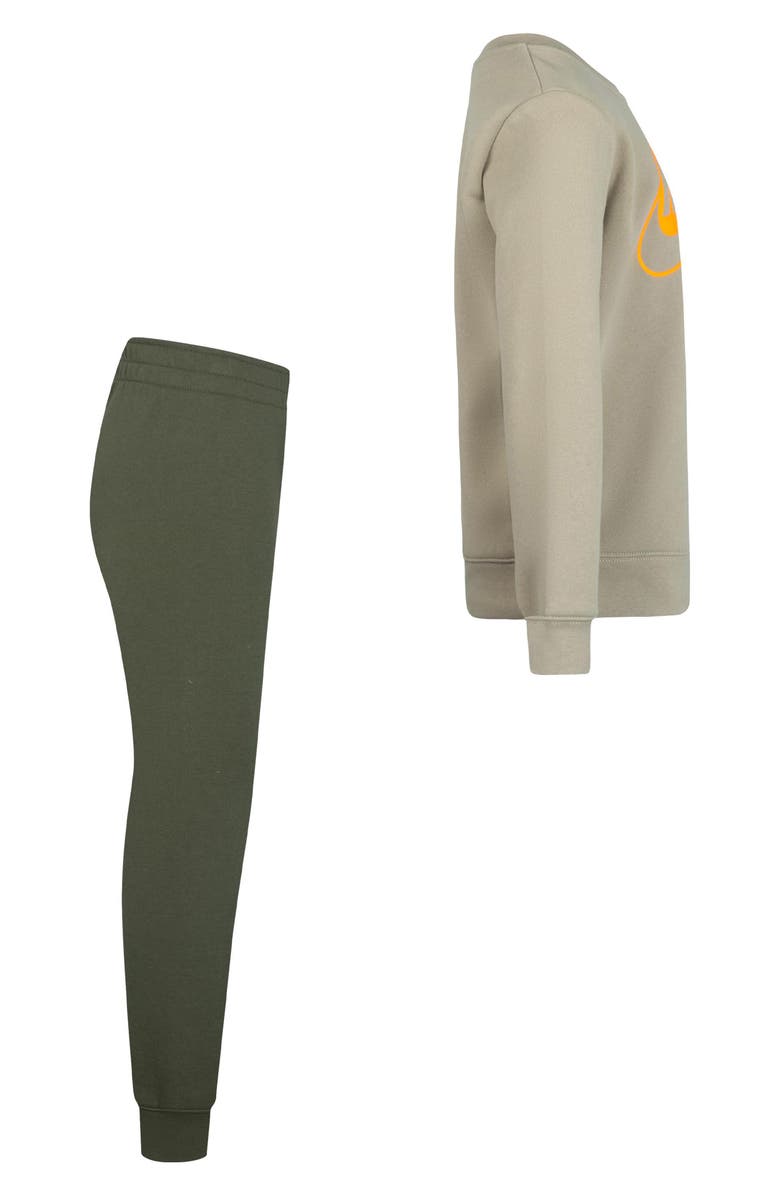 Nike Kids' Logo Sweatshirt & Joggers Set, Alternate, color, Medium Olive