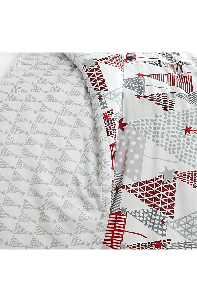 SOUTHSHORE FINE LINENS Merry and Bright Oversize Holiday Duvet Set, Alternate, color, Merry And Bright