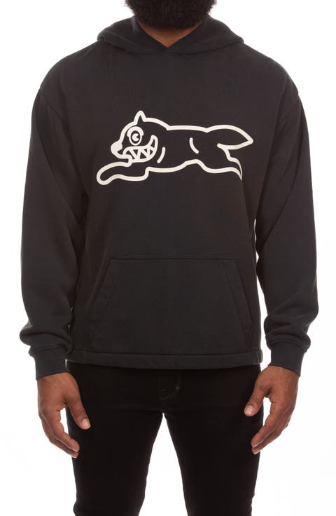 Run Logo Cotton French Terry Hoodie