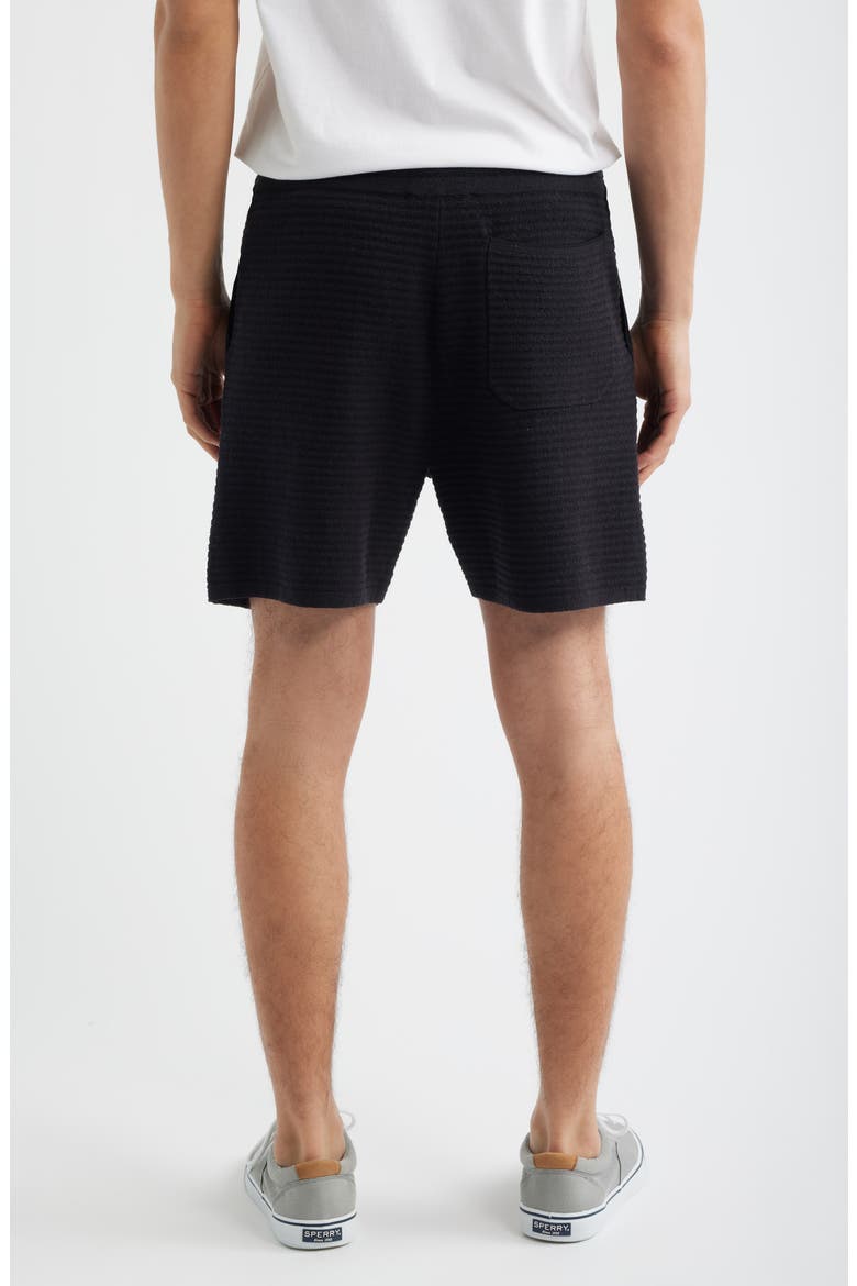 Zuma Ottoman Stitch Shorts, Alternate, color, BLACK