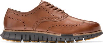 Cole Haan Men's Zergrand Remastered Wingtip - British Tan / Ivory