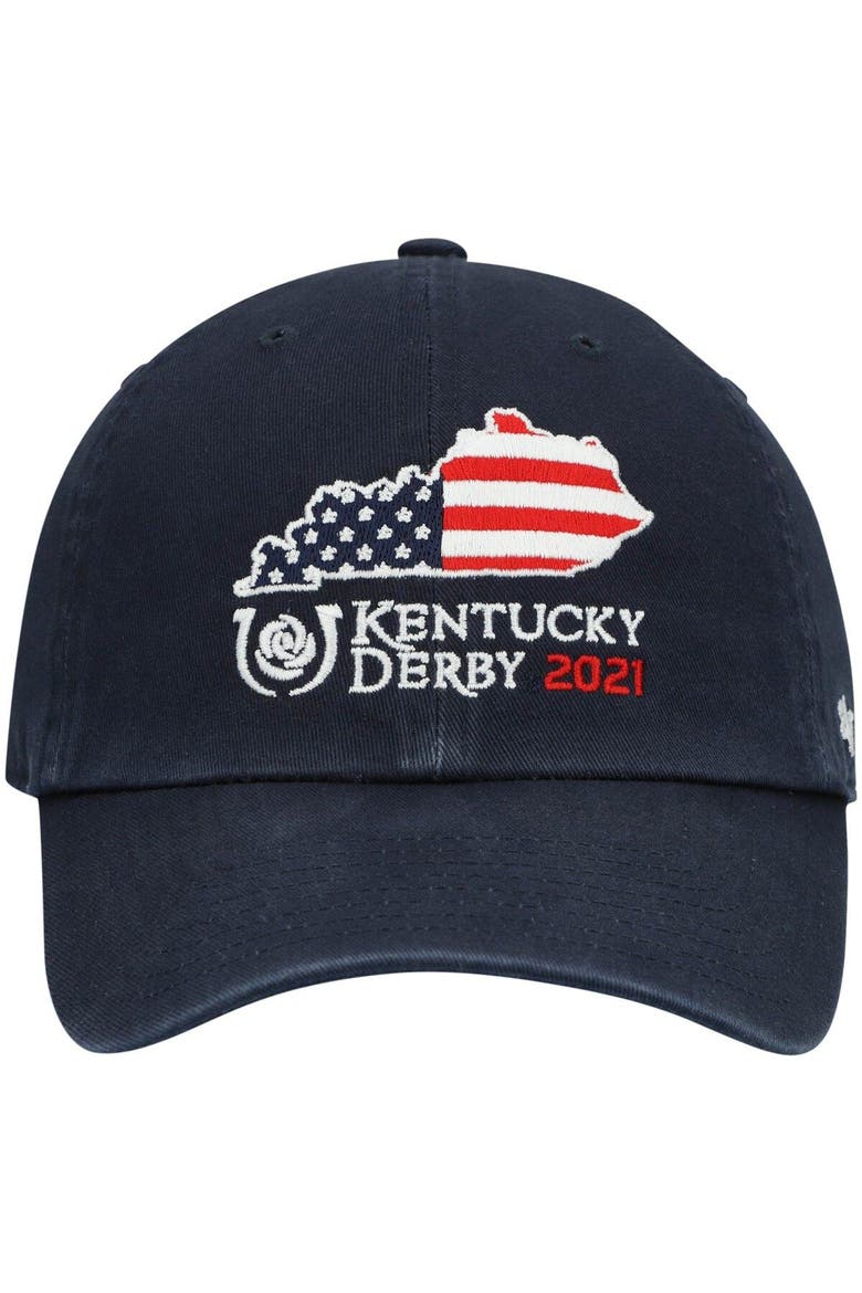 Men's '47 Navy Kentucky Derby 147 Statesman Flag Fill Adjustable Hat, Alternate, color, Navy