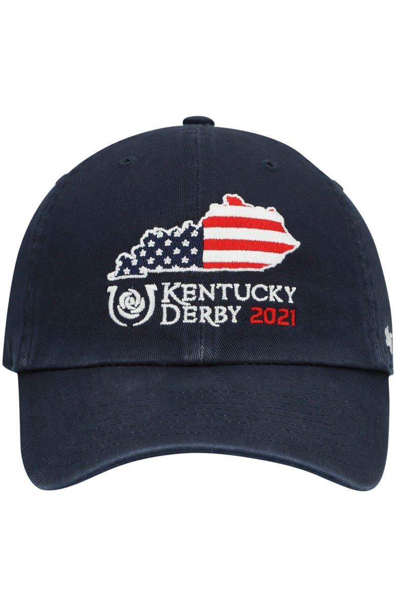 '47 Men's '47 Navy Kentucky Derby 147 Statesman Flag Fill Adjustable Hat, Alternate, color, 
