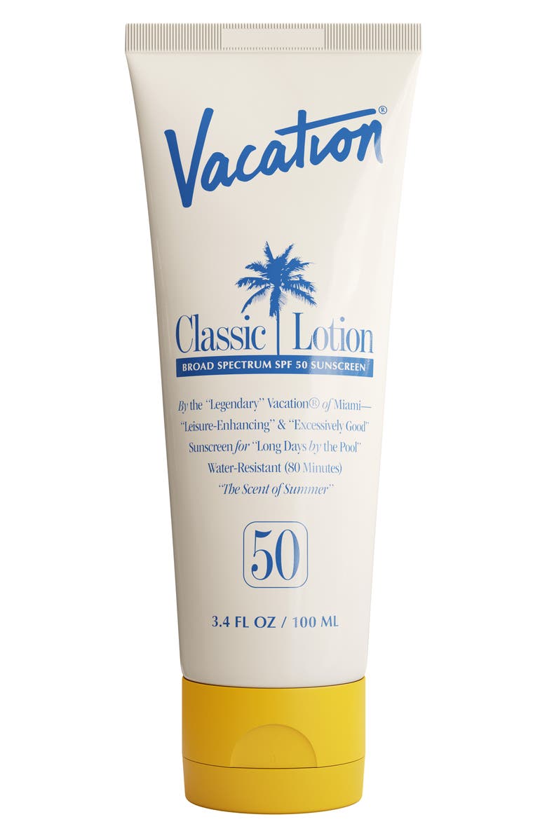 Vacation Classic Lotion Broad Spectrum SPF 50 Sunscreen, Main, color, 
